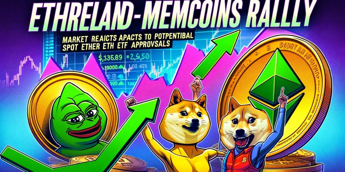 ETH, some memcoins rally on expectations of spot ETF approval, 90% of holders in profit