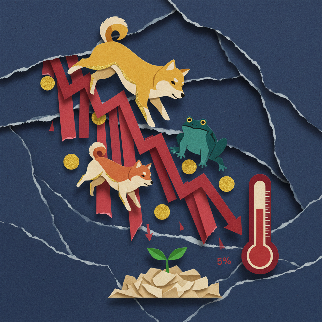 狗狗币(DOGE)2026前瞻——Meme币市值暴跌34%，RSI 38逼近超卖，底部信号全面解读