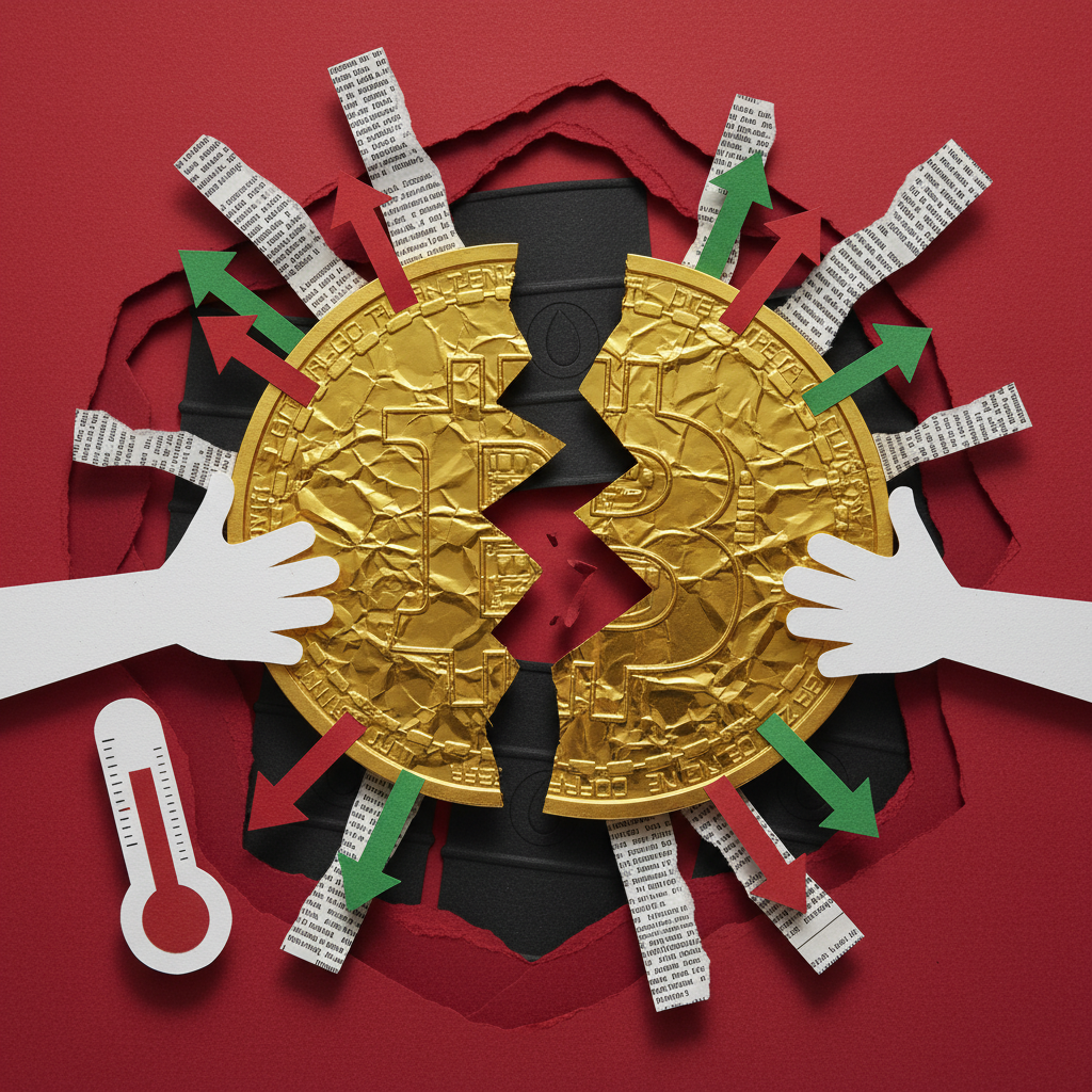 Bitcoin Crashes to $63K on Iran Airstrikes, Rebounds to $68.5K — Fear & Greed at 14 | March 4, 2026 Market Briefing