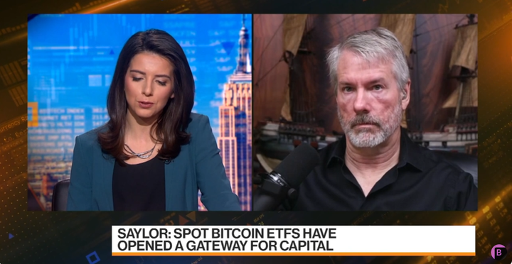 blockchain crypto cryptocurrency microstragety michael saylor bloombergTV (SpotedCrypto)
