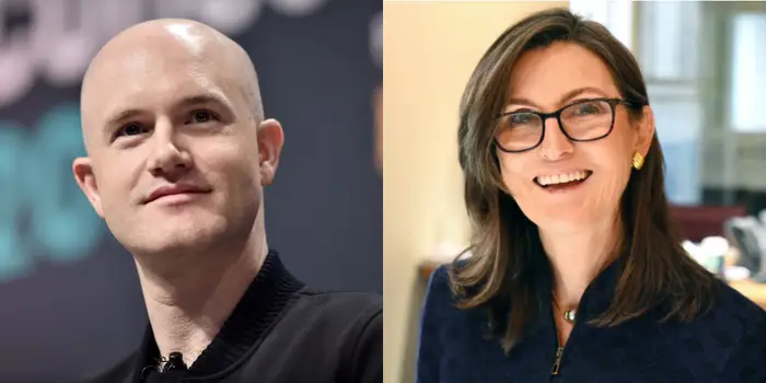 Blockchain crypto cryptocurrency ark cathie wood coinbase amstrong (SpotedCrypto) 