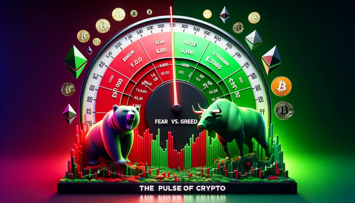 blockchain crypto cryptocurrency feer greed index 76 btc 51.5K (SpotedCrypto)