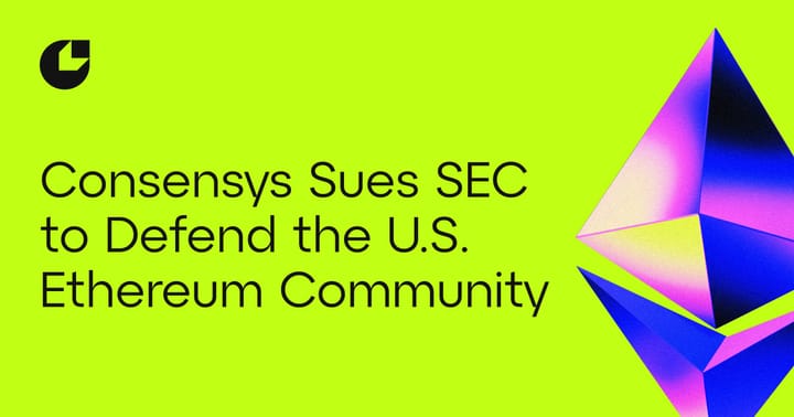 blockchain crypto cryptocurrency ethereum consensys sues sec (SpotedCrypto)