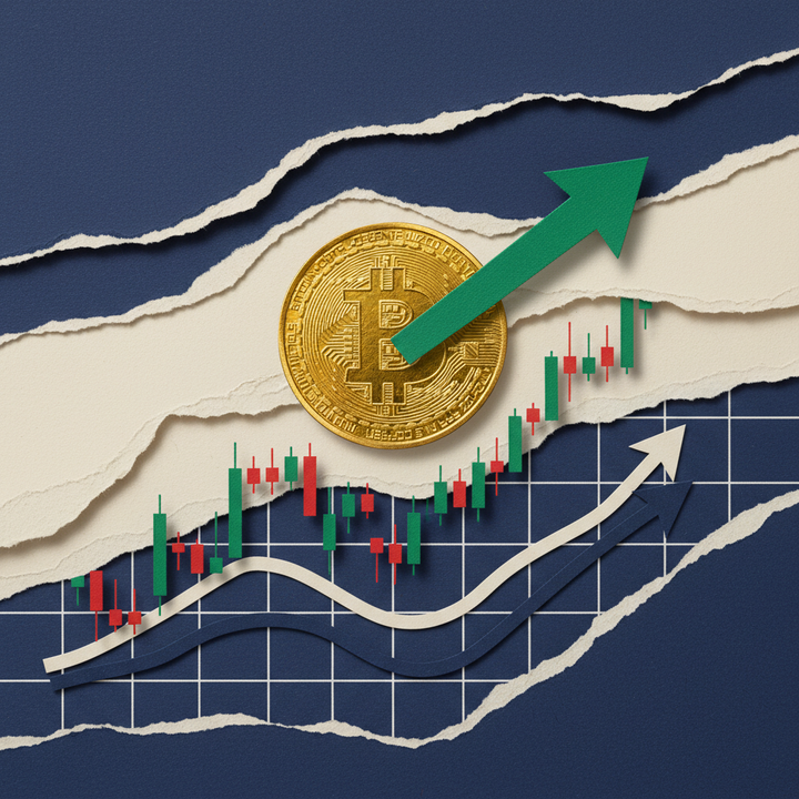 Bitcoin price chart showing $69,000 current level with $95,700 target, RSI 15 extreme oversold indicator and key resistance levels